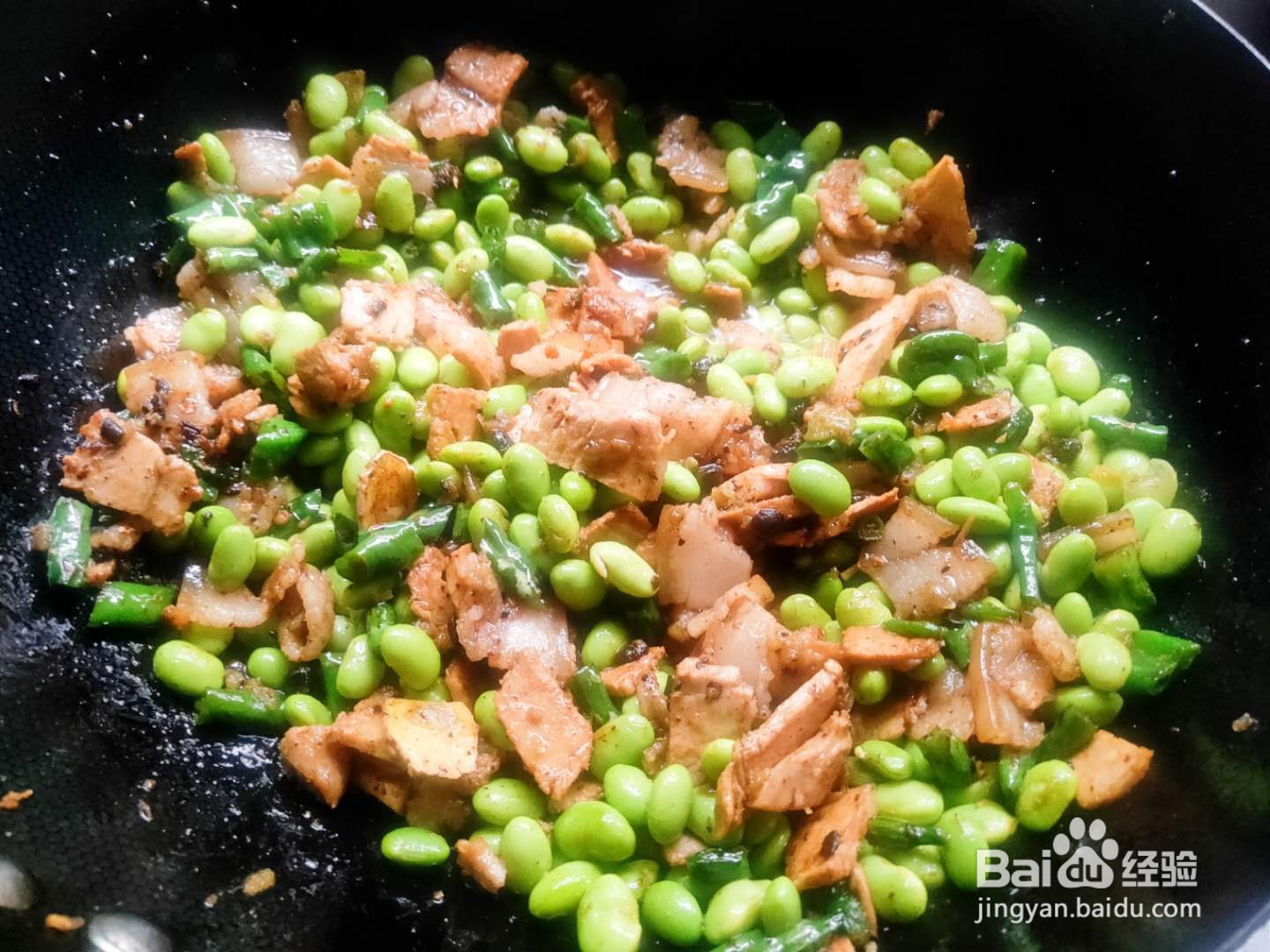 尖椒青豆回锅肉---养生菜系列