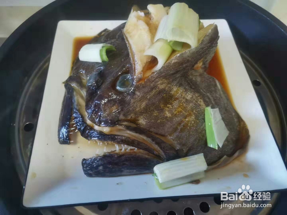 家常清蒸鲽鱼头