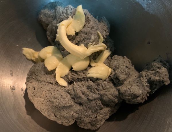 全麦黑芝麻豆沙华夫