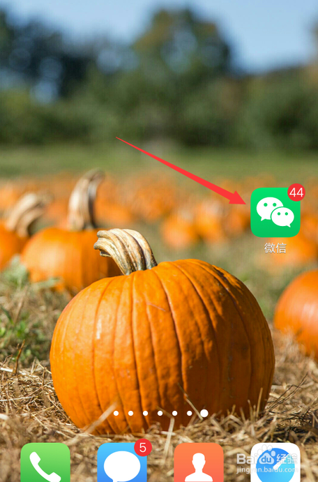 首先,在手机上打开微信app.