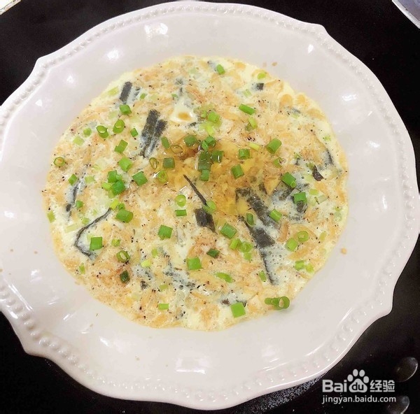 海米海苔豆浆蒸水蛋