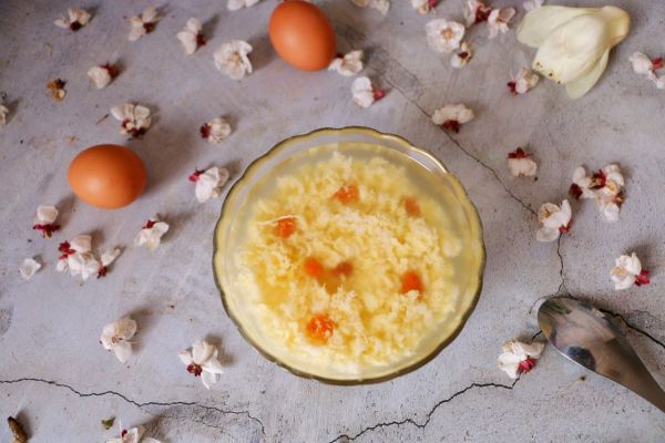 开胃滋补枸杞米酒蛋花汤