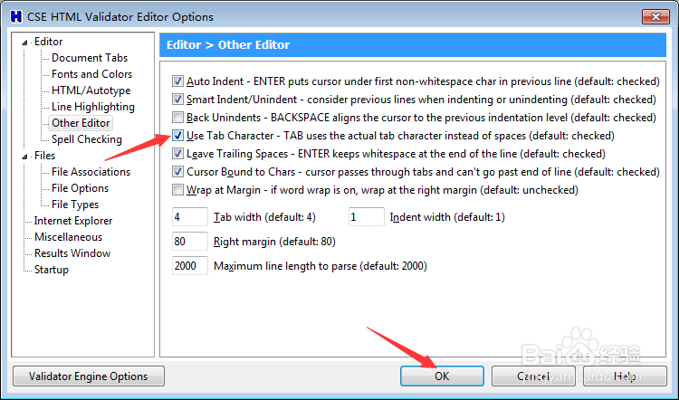 CSE Validator v14.0怎么设置使用制表符