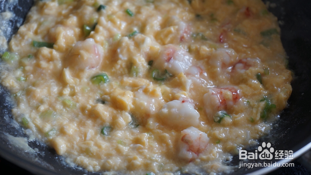 简单做虾仁滑蛋盖饭