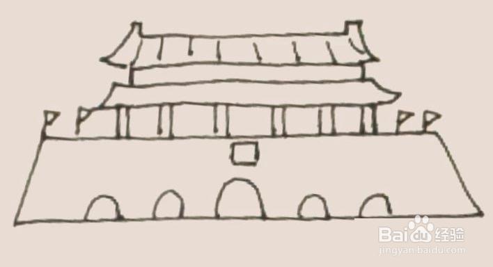 天安门简笔画