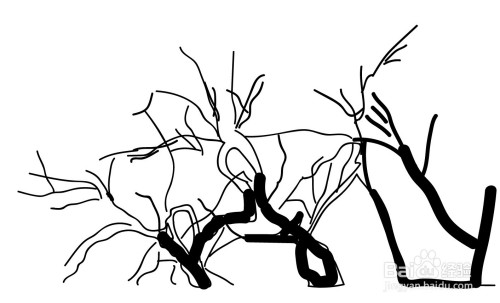 枯藤老树昏鸦简笔画