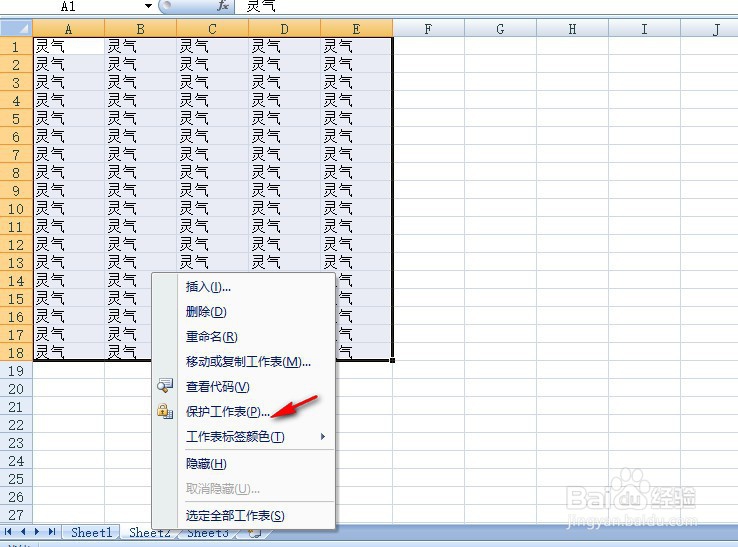 excel如何设置保护功能