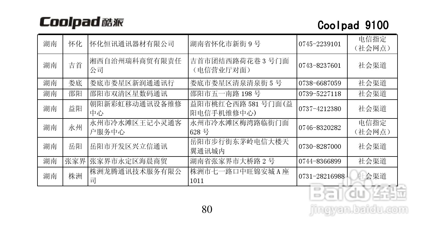 酷派Coolpad 9100手机使用说明书:[10]