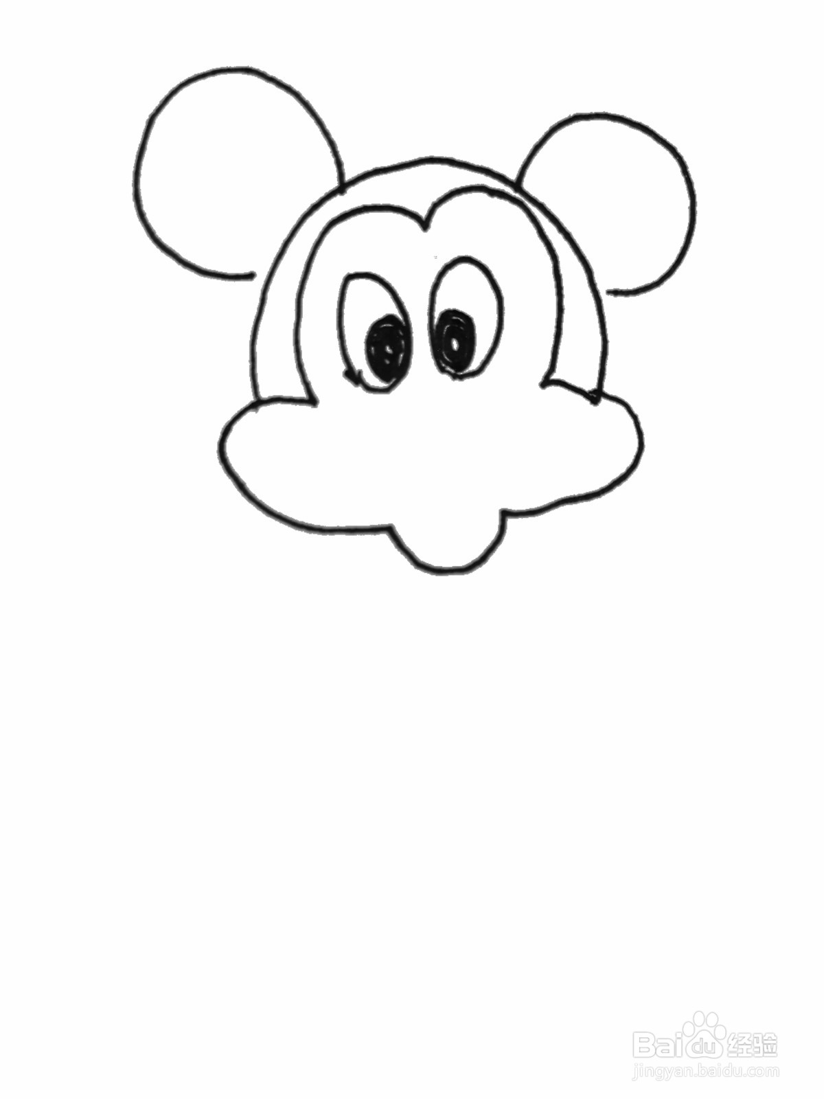米老鼠简单的画法图片