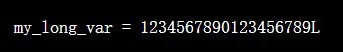 python long变量的使用