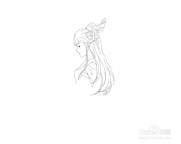 古风仙女少女心简笔画如何画