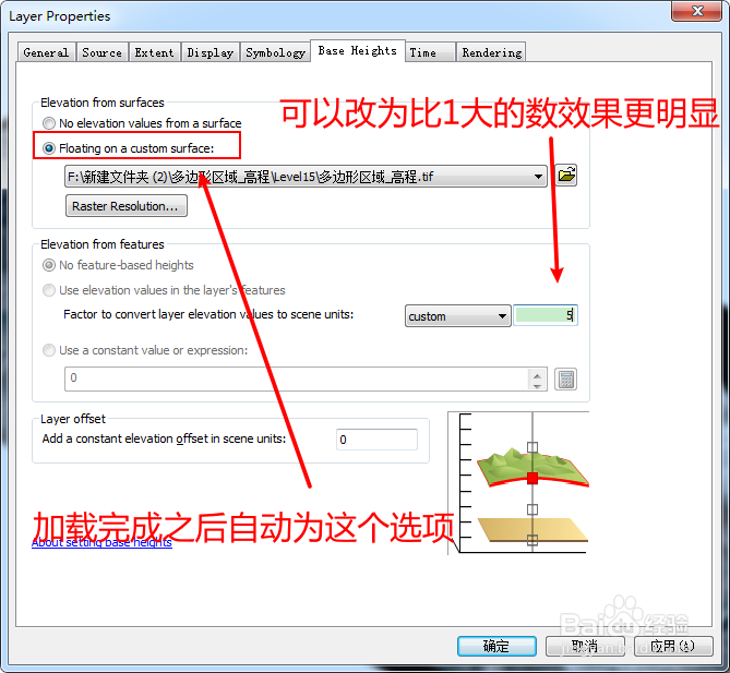 如何利用arcscene生成三维影像图