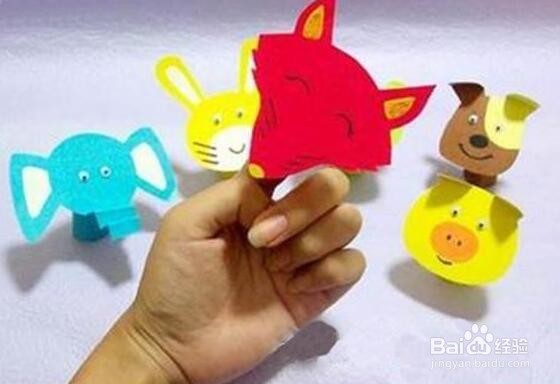 用卡纸DIY有趣的儿童手指玩偶