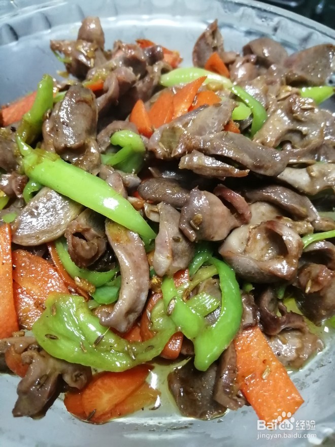 尖椒炒鸡胗做法