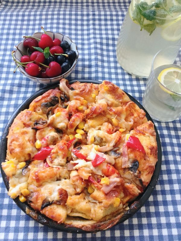 麻辣小龙虾披萨