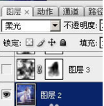Photoshop打造梦幻的蓝青色外景婚片