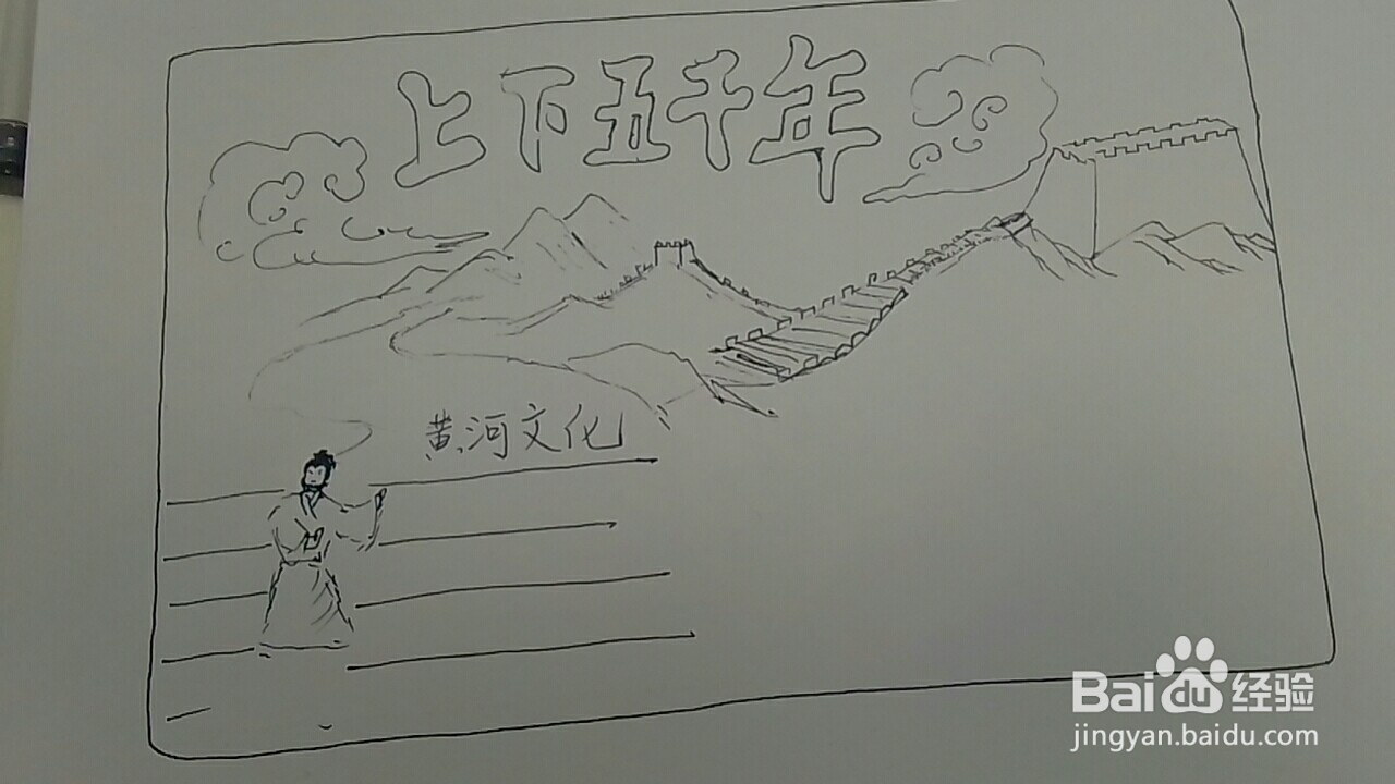 上下五千年手抄报内容