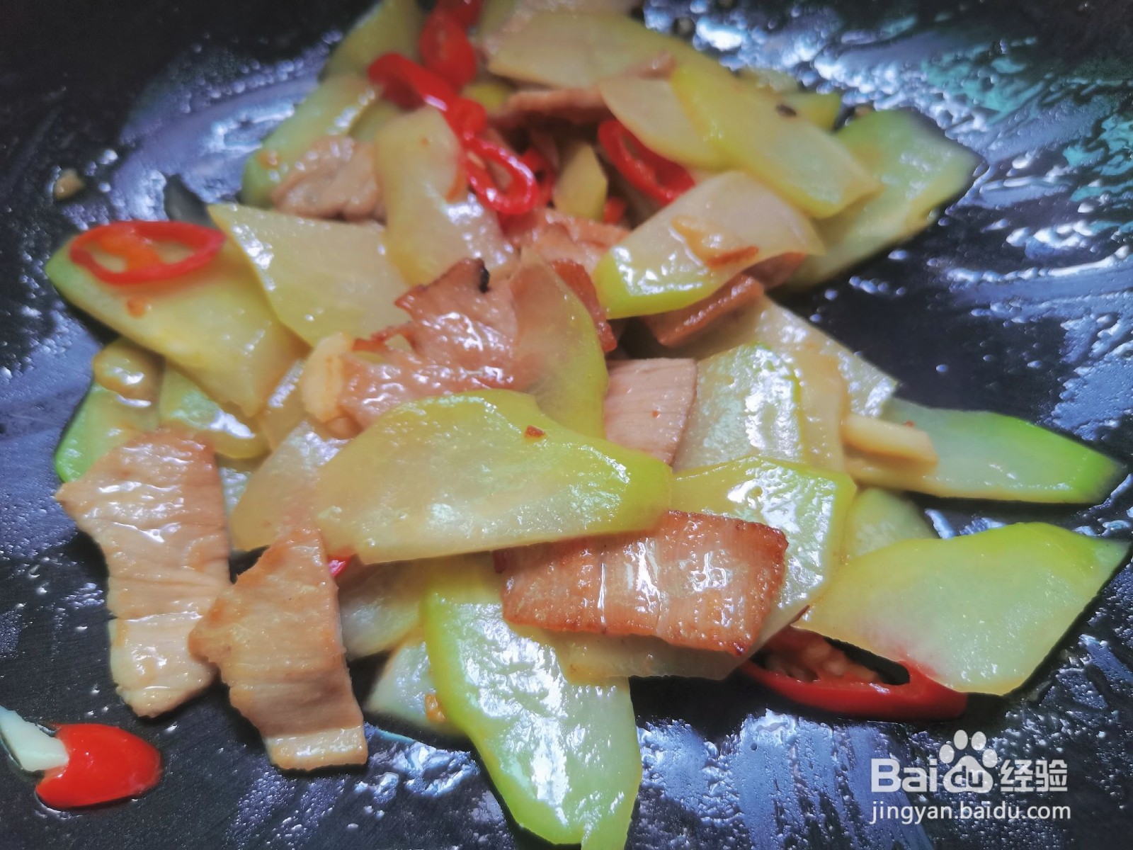 佛手瓜炒肉片