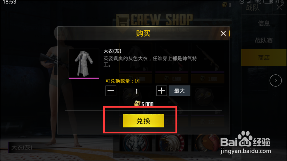 刺激战场国际服战队服怎么购买