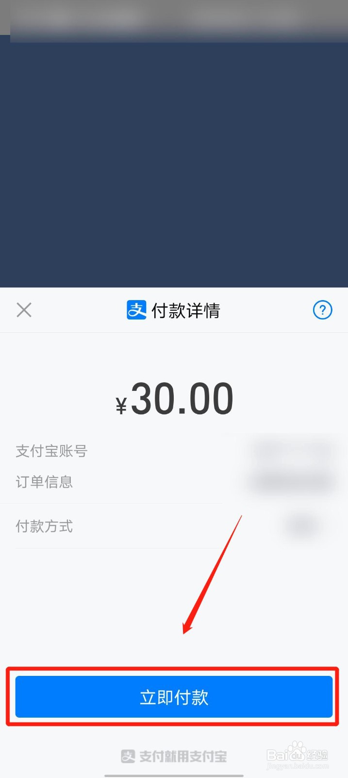 支付宝付款页面图片