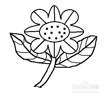 怎么画一朵小花