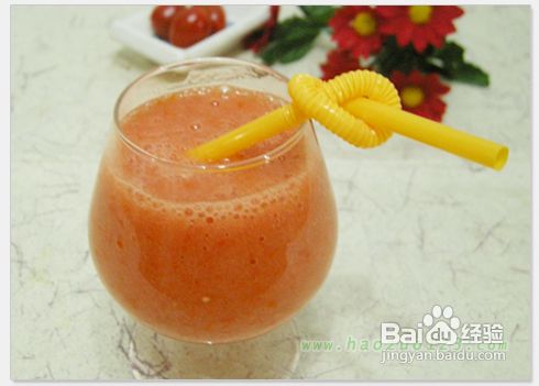 补充维C的果汁饮品--圣女果芒果果汁