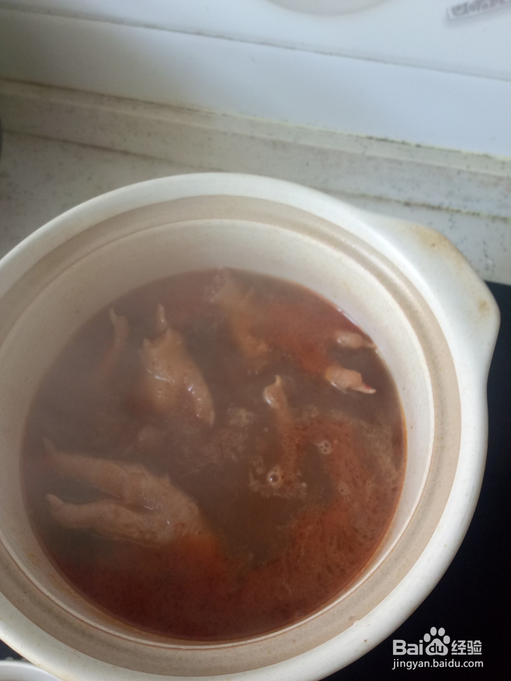 砂锅卤鸡爪炖白菜