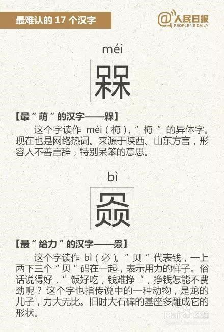 中国难识别的汉字
