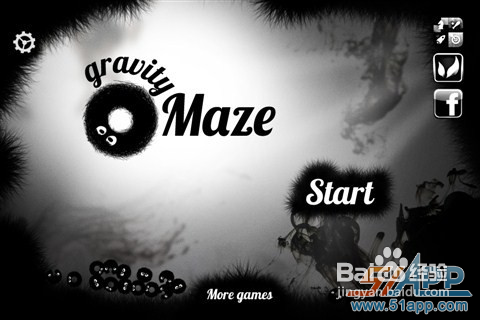 《重力逃生》：黑白水墨画风益智游戏