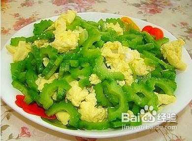 苦瓜拌鸡蛋做法分享