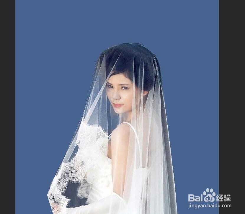 怎么用PS抠出透明的婚纱效果