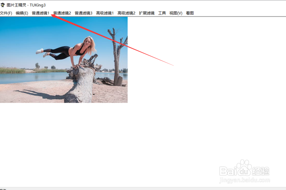 怎么使用图片王精灵的亮蓝滤镜
