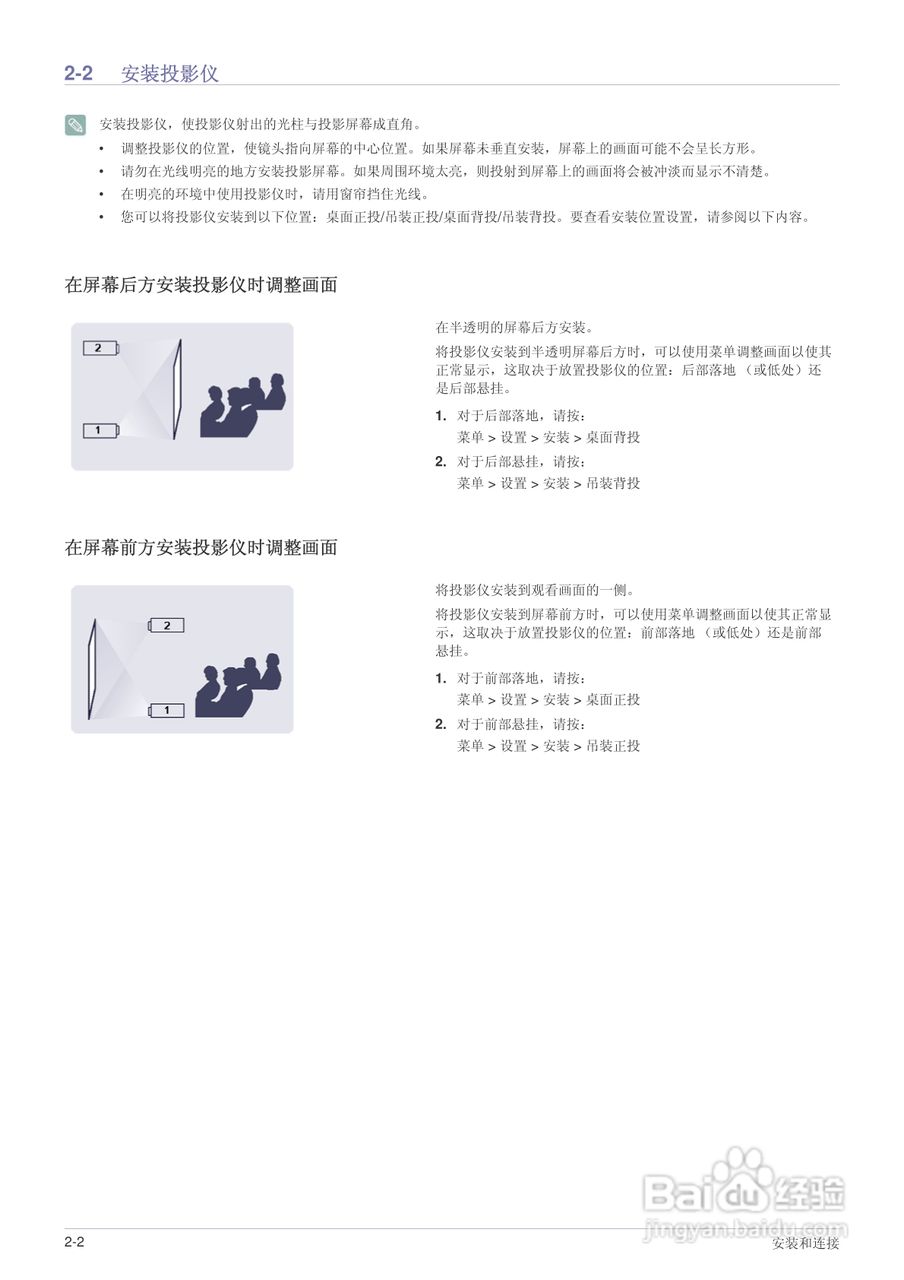 三星SP-L351投影机使用说明书:[2]