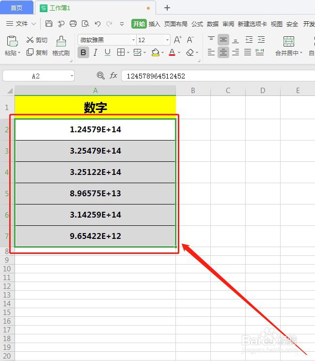 WPS表格中的数字输入有加(+)号怎么办