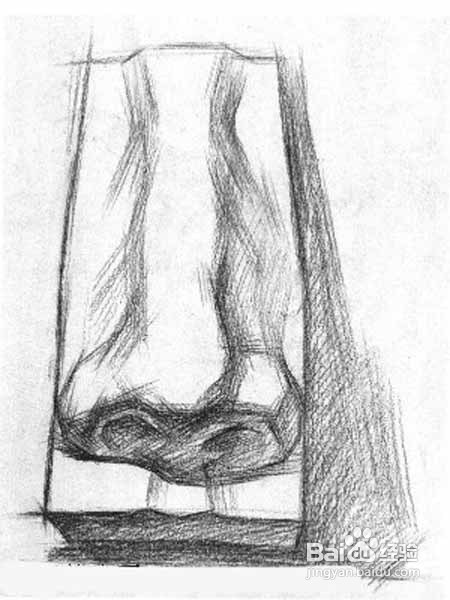 素描入门教程:怎样画好鼻子