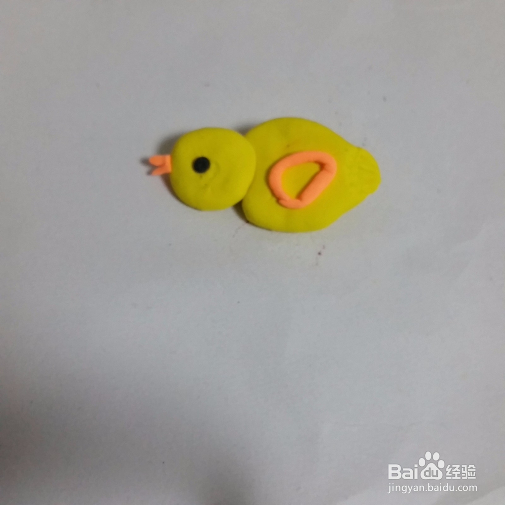 可爱的小鸡彩泥制作