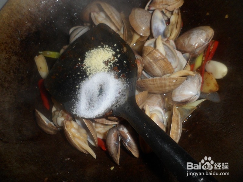 海鲜 肉酱爆花蚬