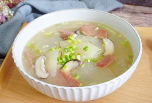 鲜美冬瓜火腿汤的做法