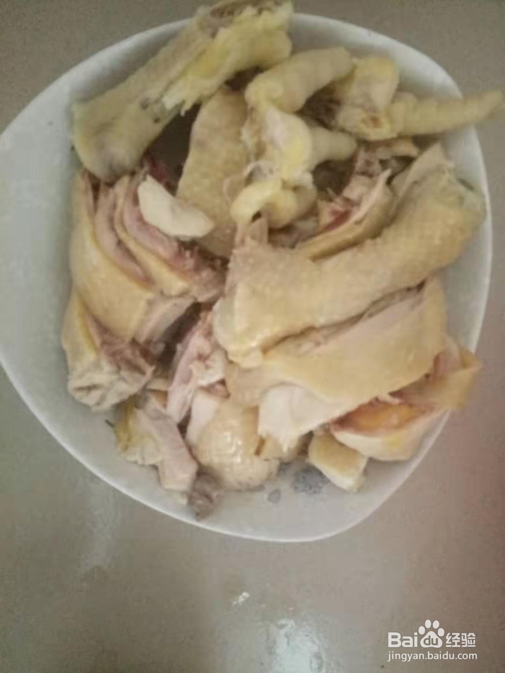 二人餐桌系列三，白切鸡