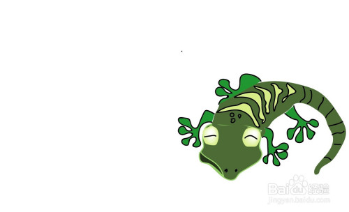 如何画壁虎的简笔画