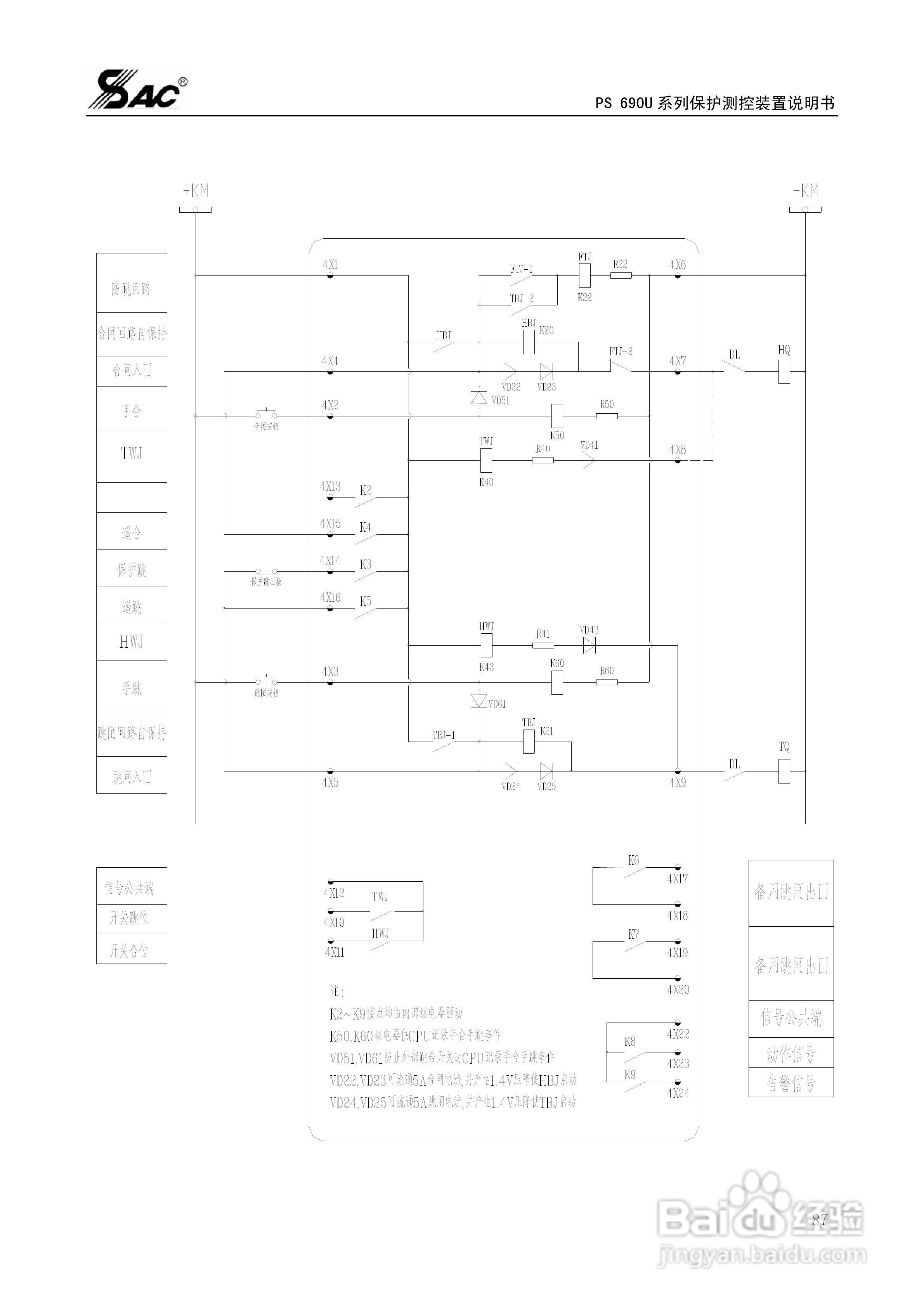 PSM691U电动机差动综合保护装置说明书:[10]