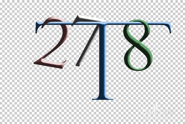 Photoshop CS5文字实例教程：[7]悬挂文字