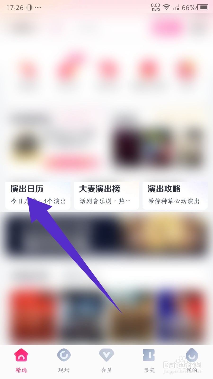大麦怎么查看演出日历
