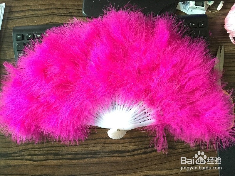 手工制作羽毛扇子、舞蹈扇