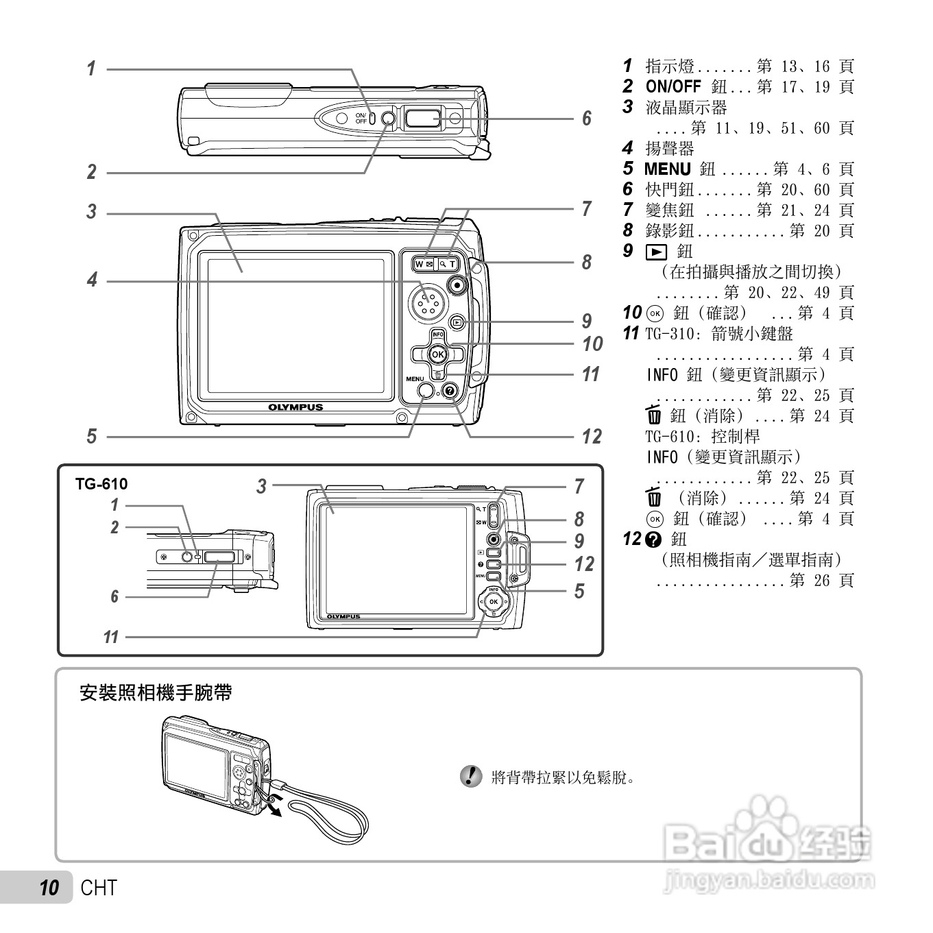 奥林巴斯TG-310数码相机说明书:[1]