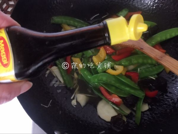 清炒彩椒荷兰豆