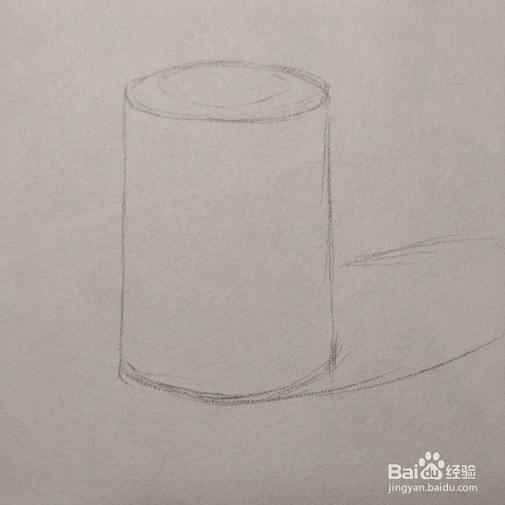 素描几何体-圆柱体的素描画法
