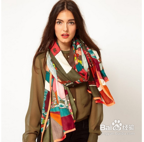 9款流行围巾的系法轻松上手