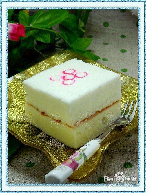 用剩的蛋白如何利用?---清香蛋白蛋糕