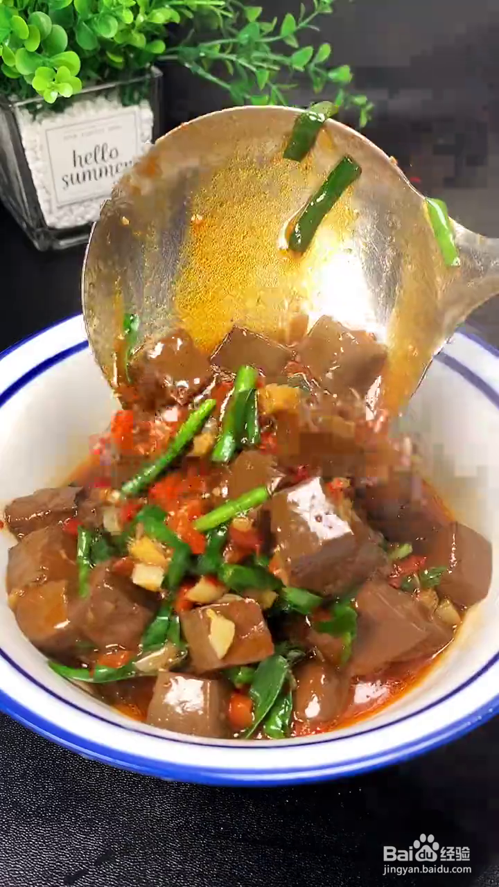 怎么做韭菜烧鸭血